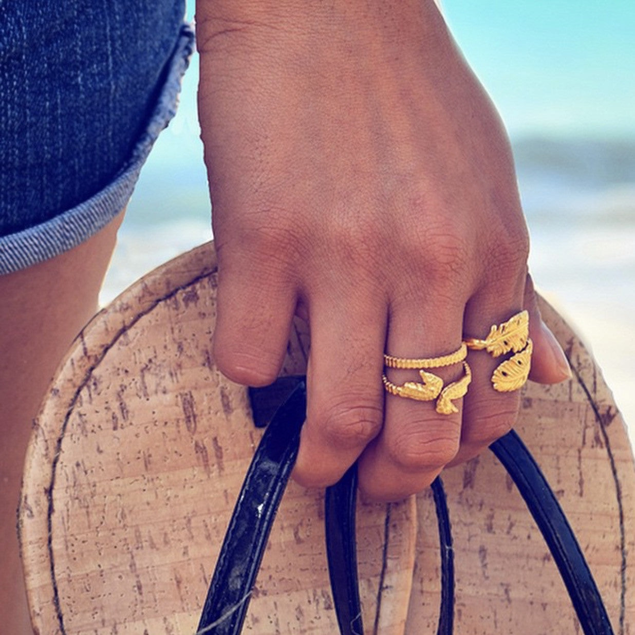 Double Feather Ring