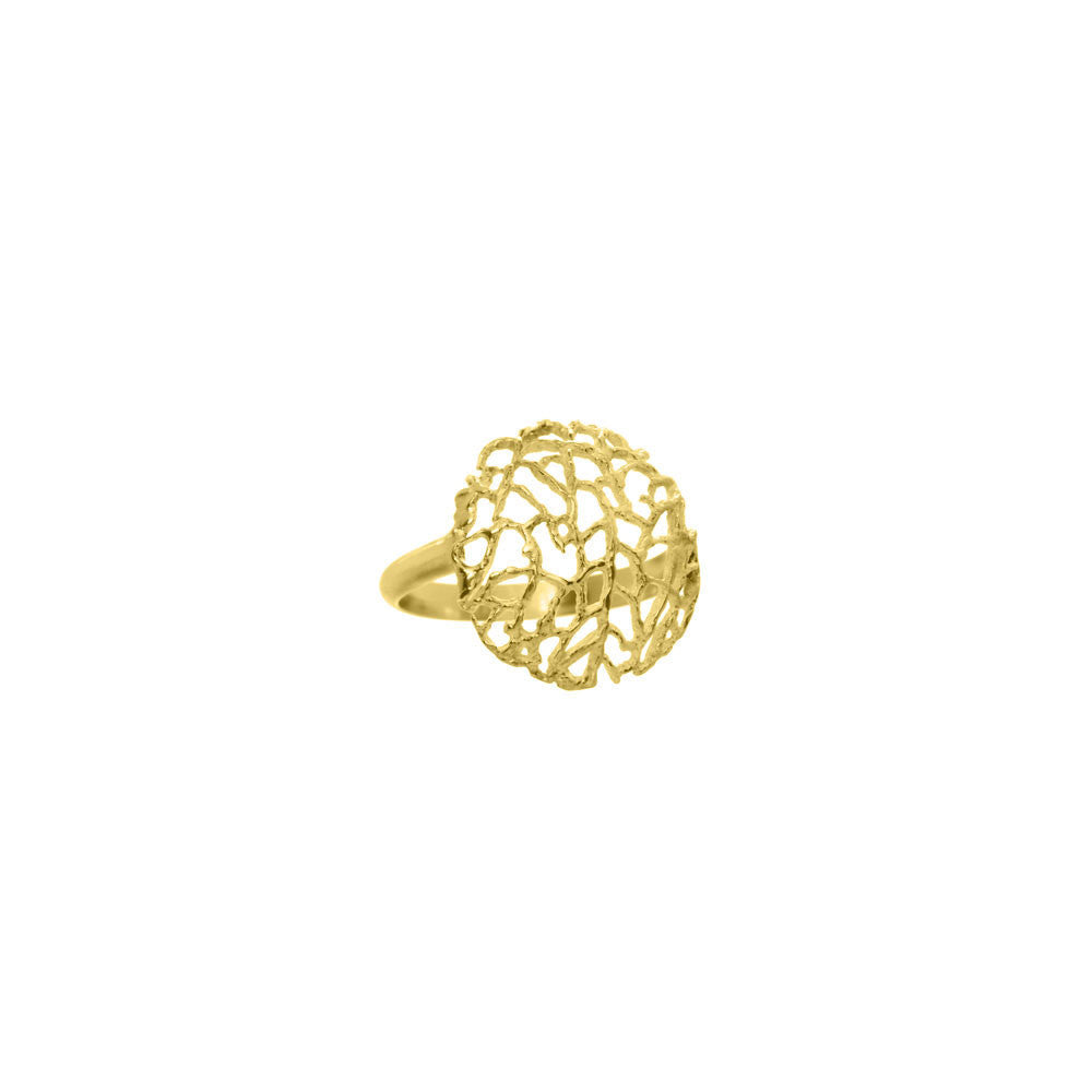 Domed Coral Ring