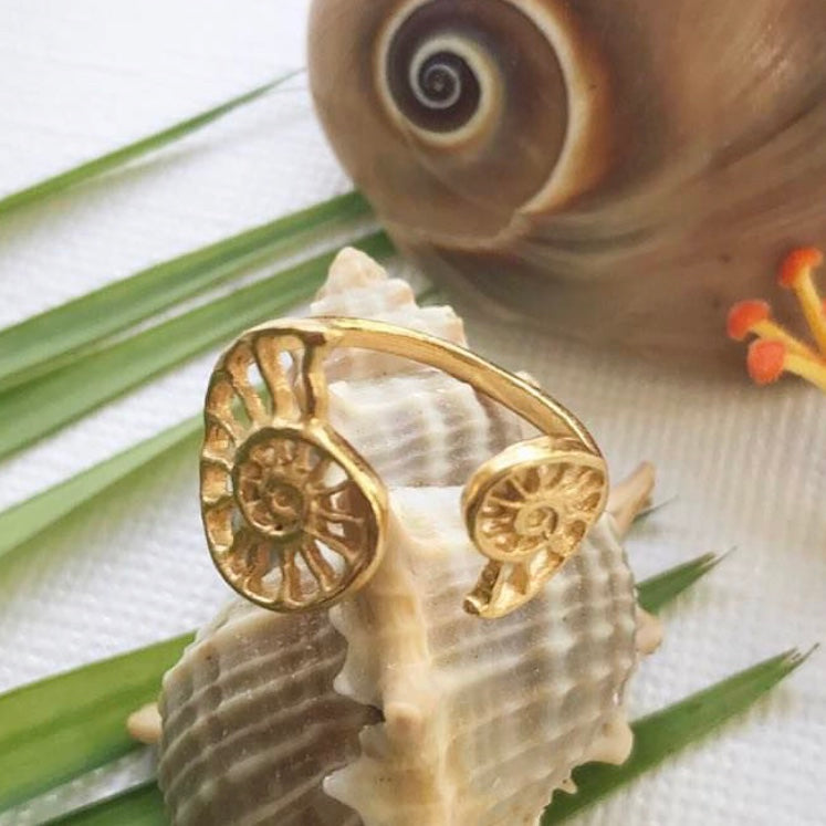 Double Nautilus Ring