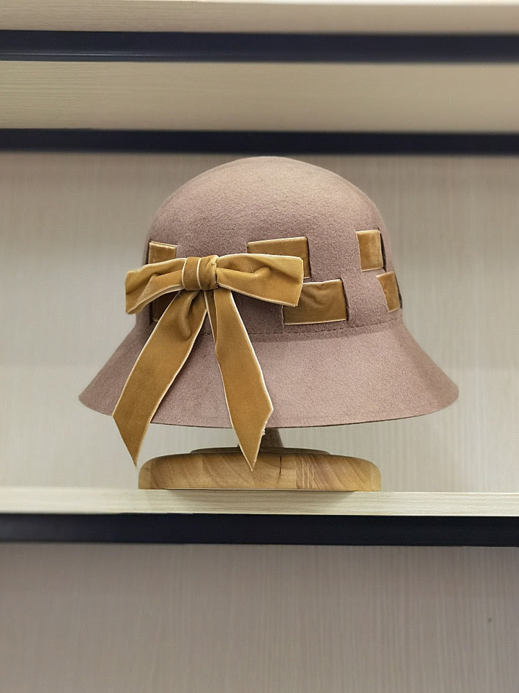Winter women bucket hat