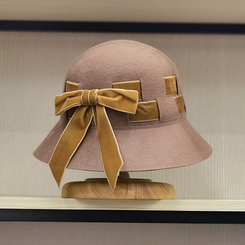 Winter women bucket hat