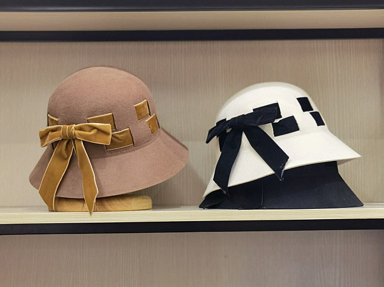 Winter women bucket hat