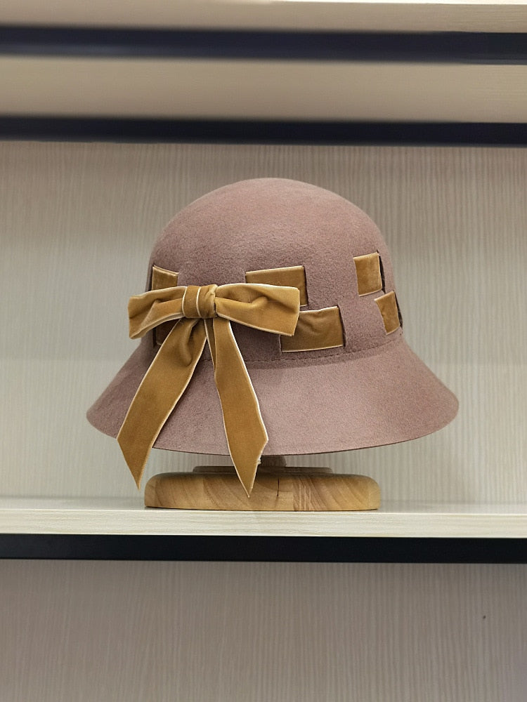 Winter women bucket hat