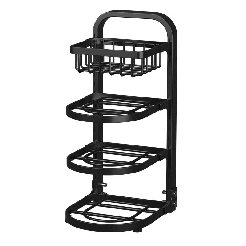 Spice Bottle Rack Pots and Pans Organizer Rack Multi-layer Pot Cover Storage Rack Pots Lids Storage Holder Kitchen storage