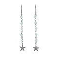 5 Rondelle Drop and Starfish Earrings