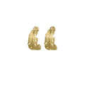 Small Feather Hoop Earrings