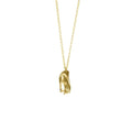Small Mudra Pendant with Stone Necklace