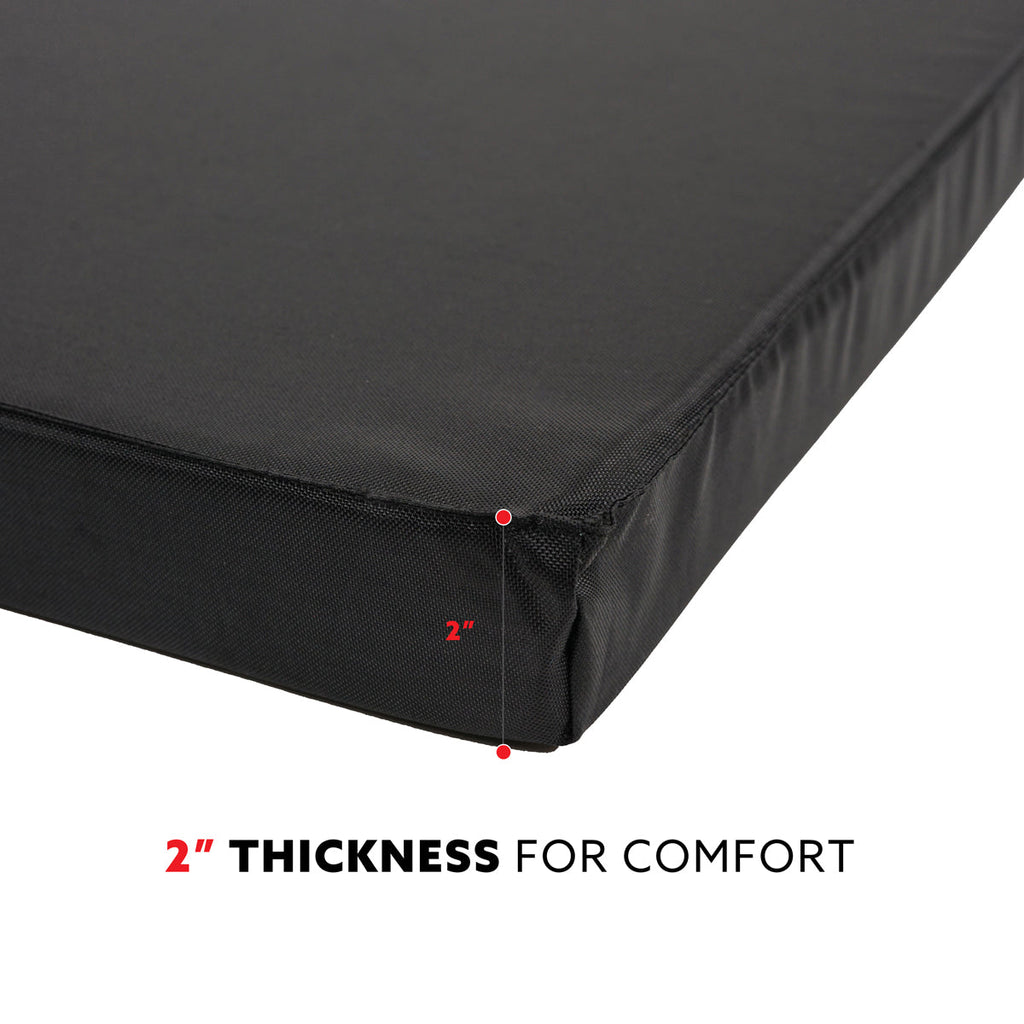 Tri-Folding Exercise Gymnastics Mat - Extra Thick with Carry Handles