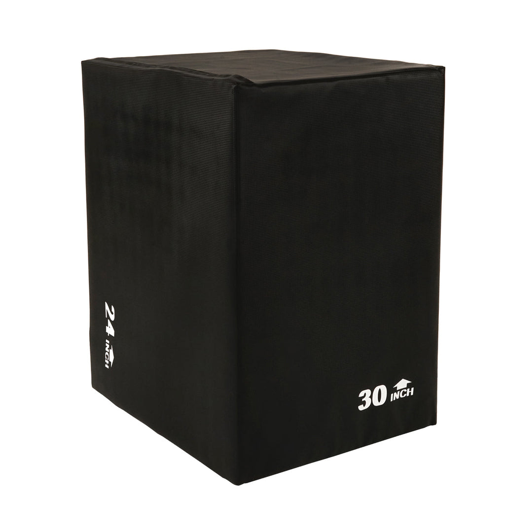 Foam Plyo Box, 440 lb Weight Capacity w/ 3 in 1 Height Adjustment - 30"/24"/20"