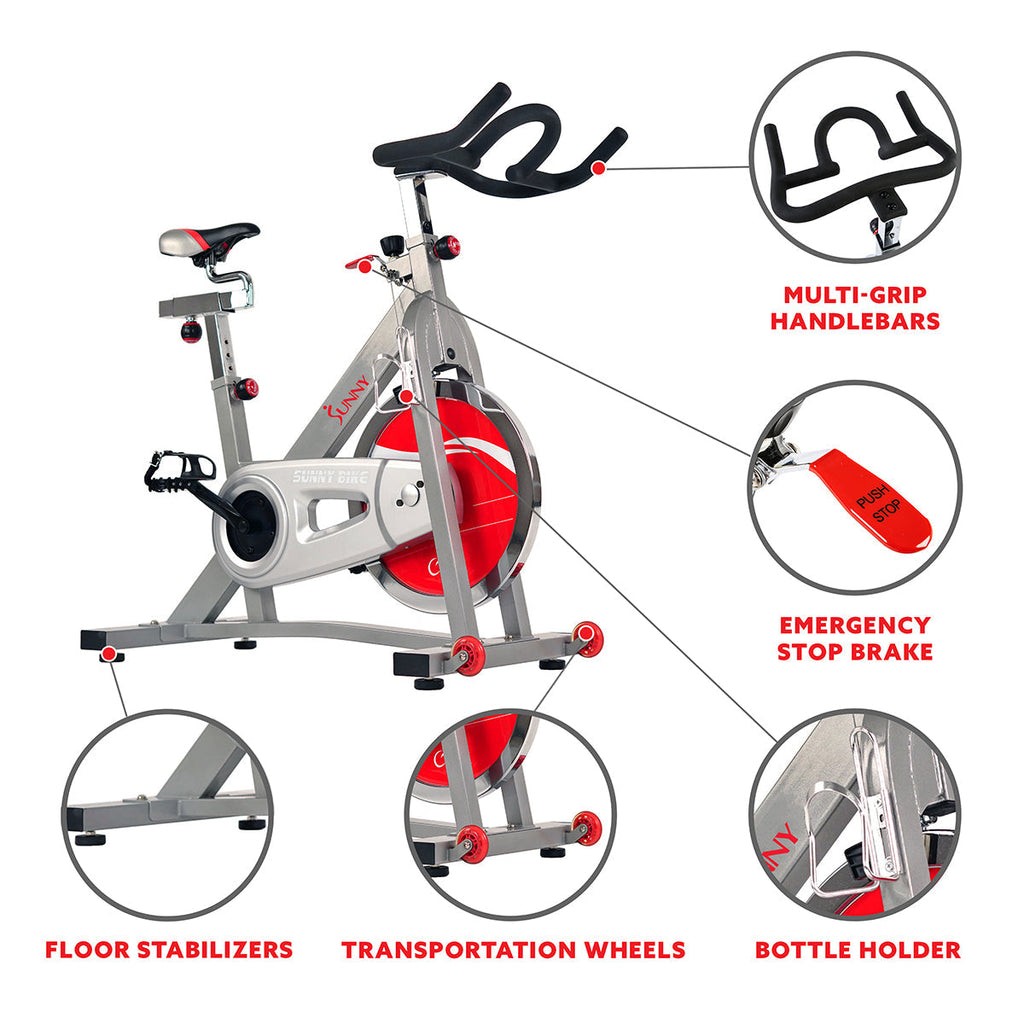 40 lb Flywheel Belt Drive Pro Indoor Cycling Exercise Bike