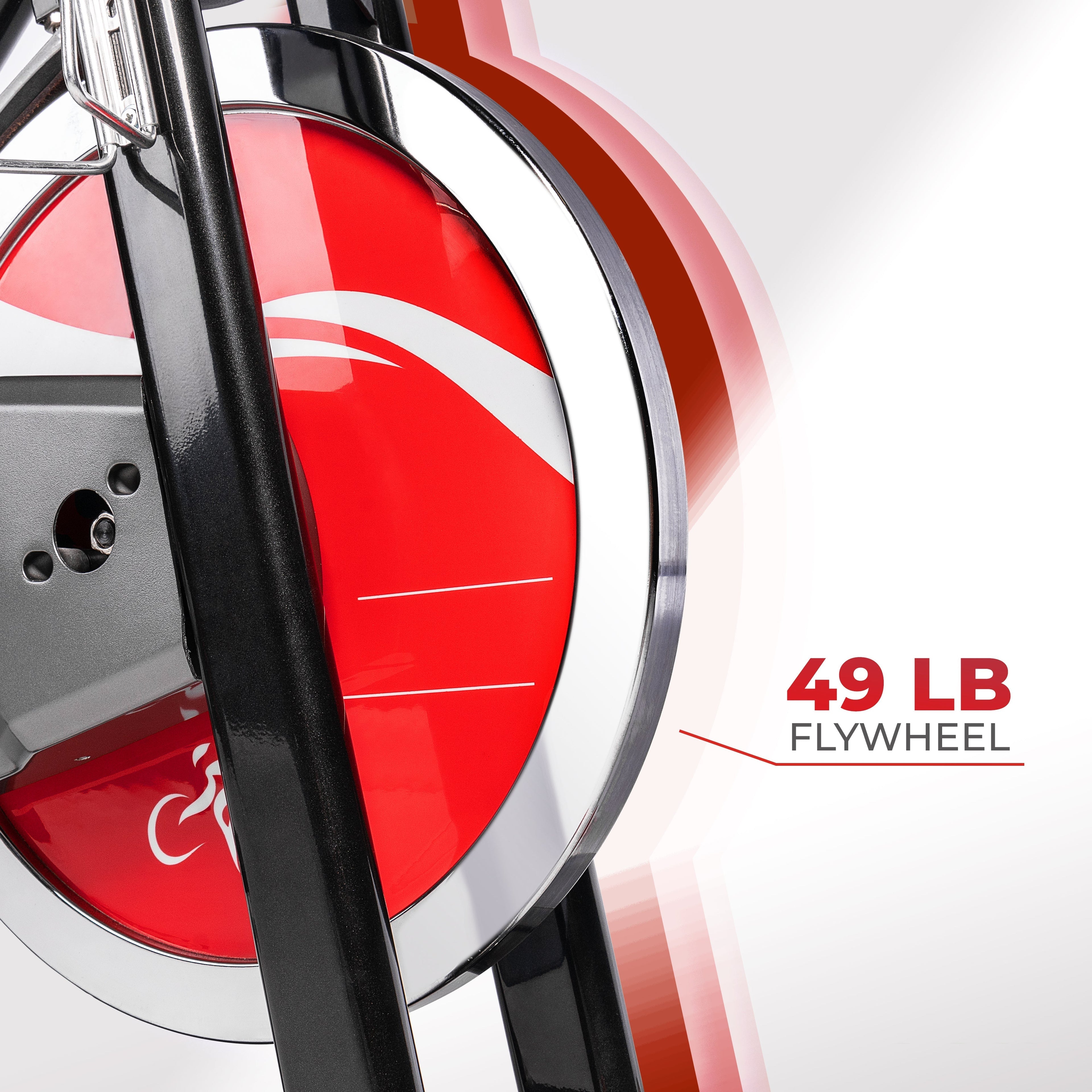 Belt Drive Indoor Cycling Bike with Heavy 49 LB Flywheel