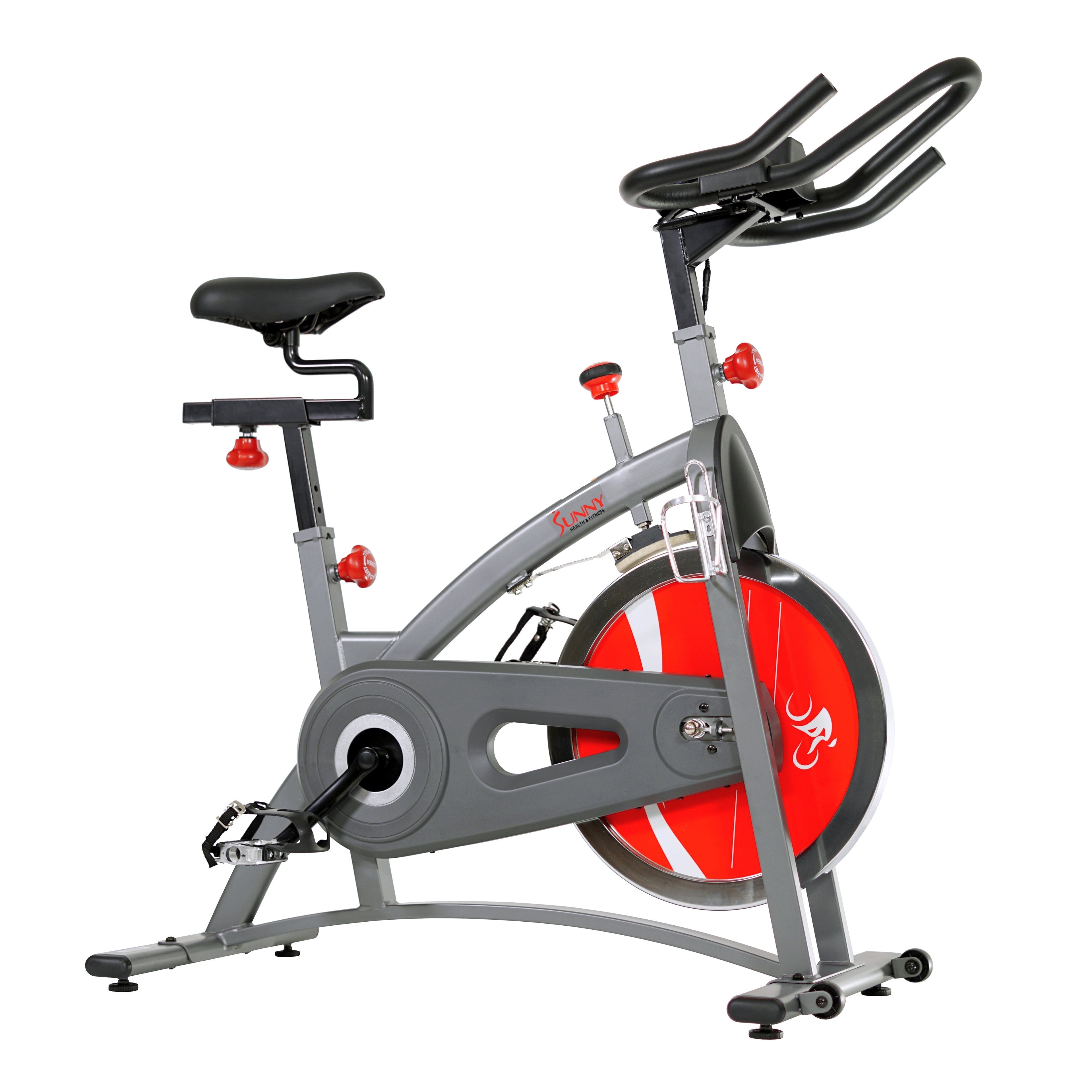 Belt Drive Indoor Cycling Bike Exercise Bike w/ LCD Monitor