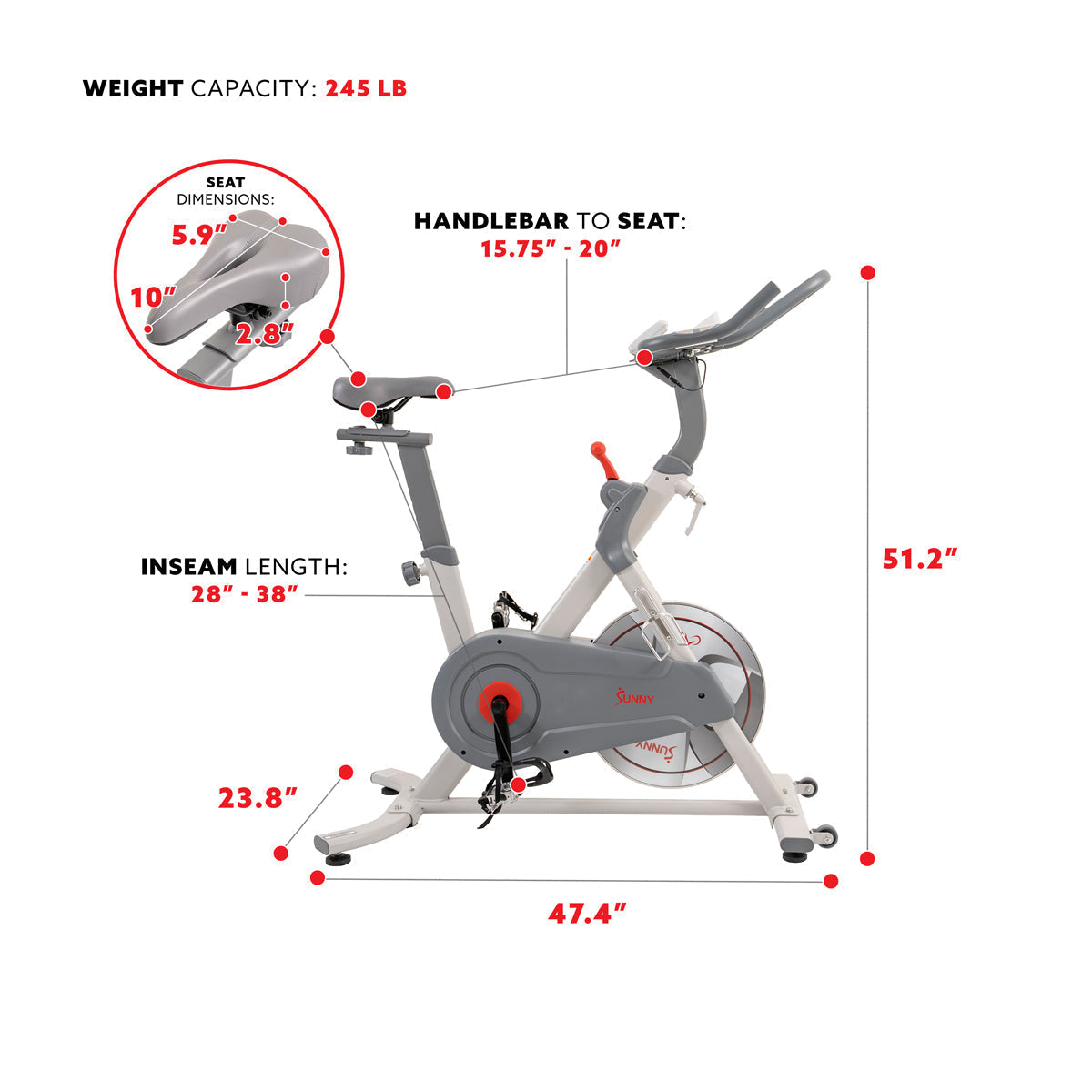 Belt Drive Pro Lite Indoor Cycling Bike