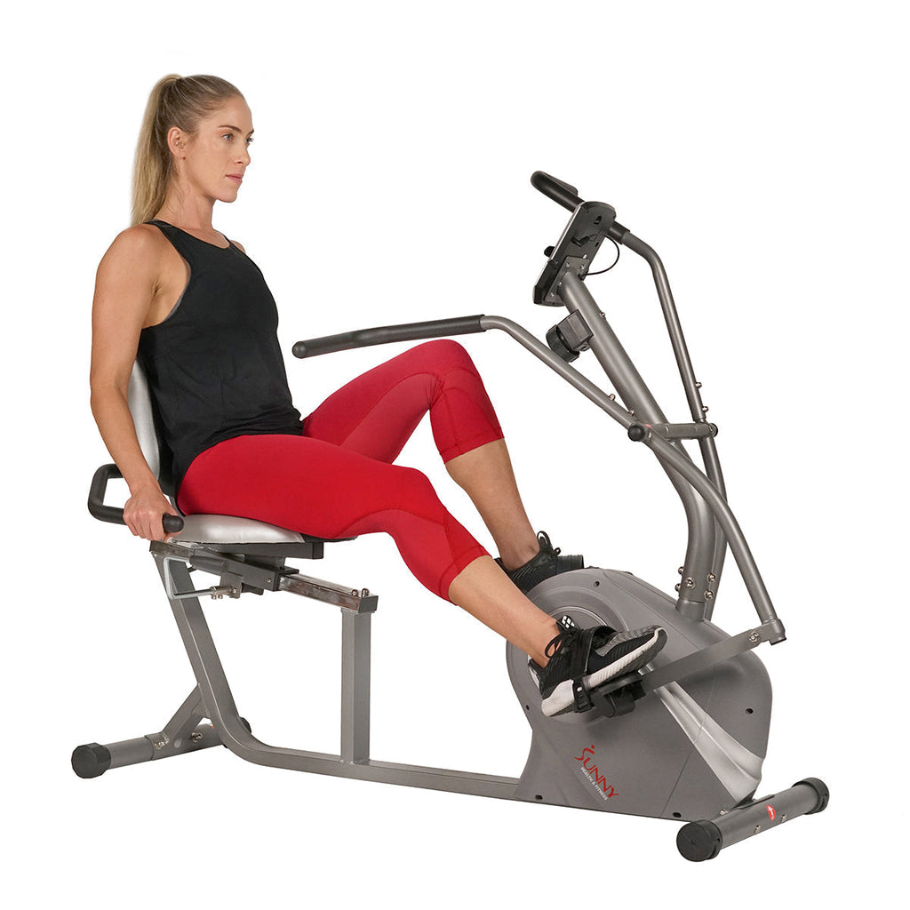 Cross Trainer Magnetic Recumbent Bike with Arm Exercisers