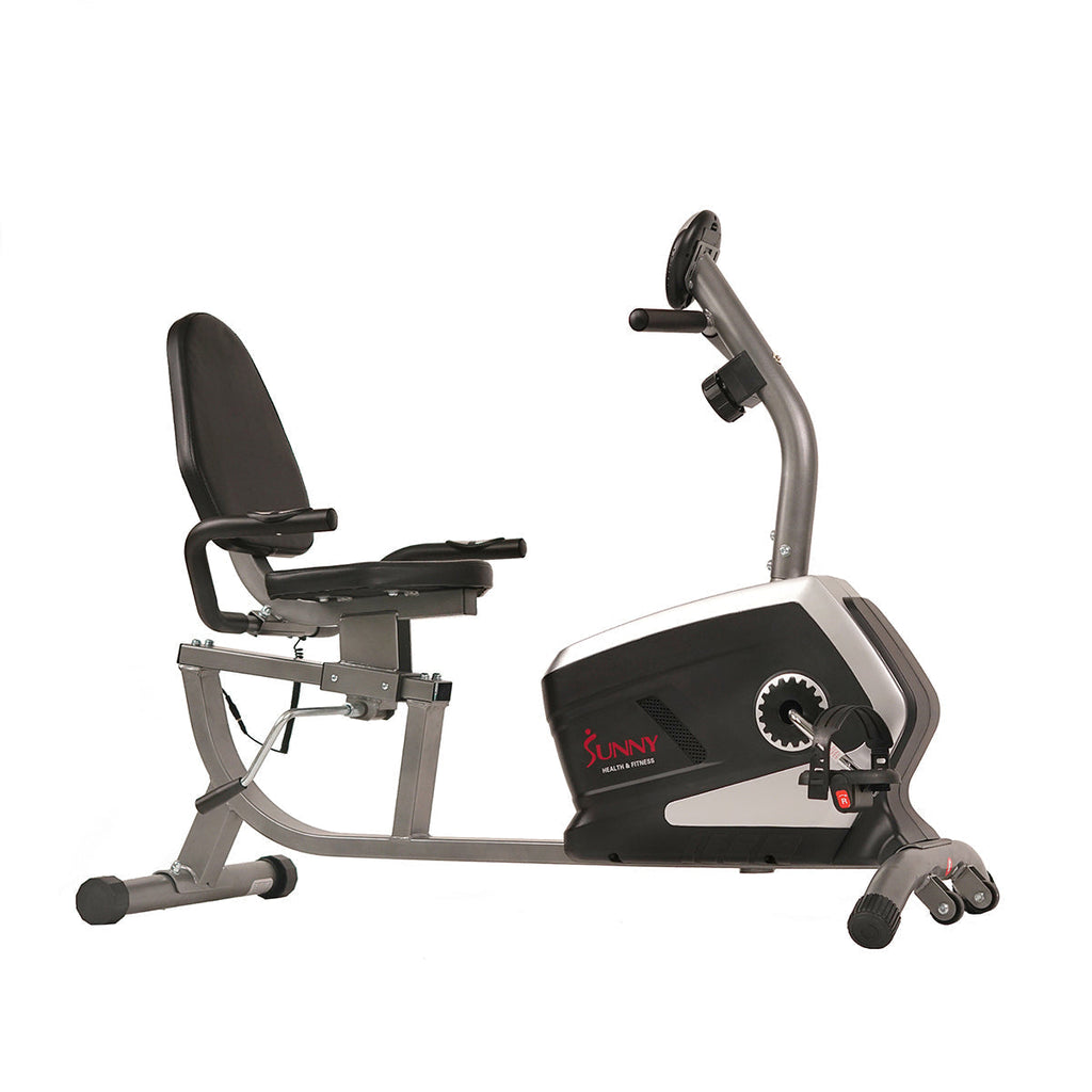 Magnetic Recumbent Exercise Bike, 300 lb Capacity & Easy Adjustable Seat