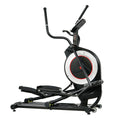 Motorized Elliptical Machine w/ Device Holder, Programmable Monitor and Heart Rate Monitoring