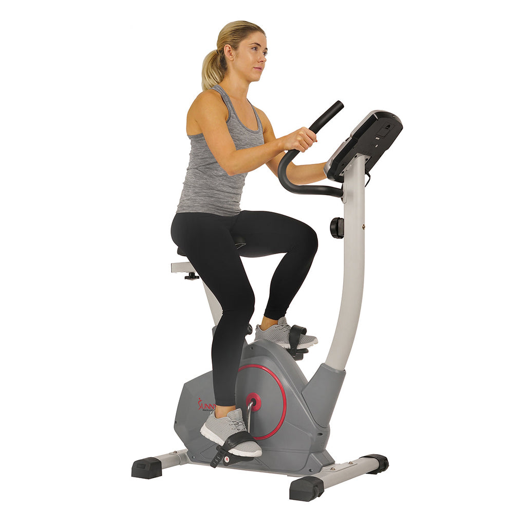 Upright Exercise Bike with Performance Monitor, Device Holder, 275 LB Max User Weight