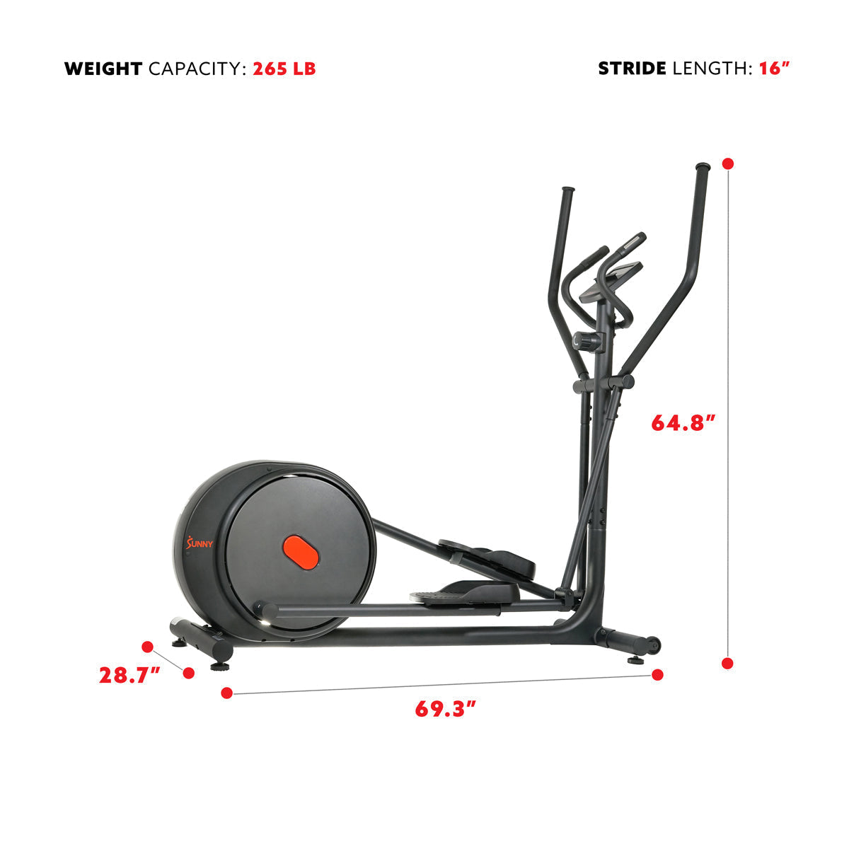 Carbon Pro Magnetic Elliptical Machine