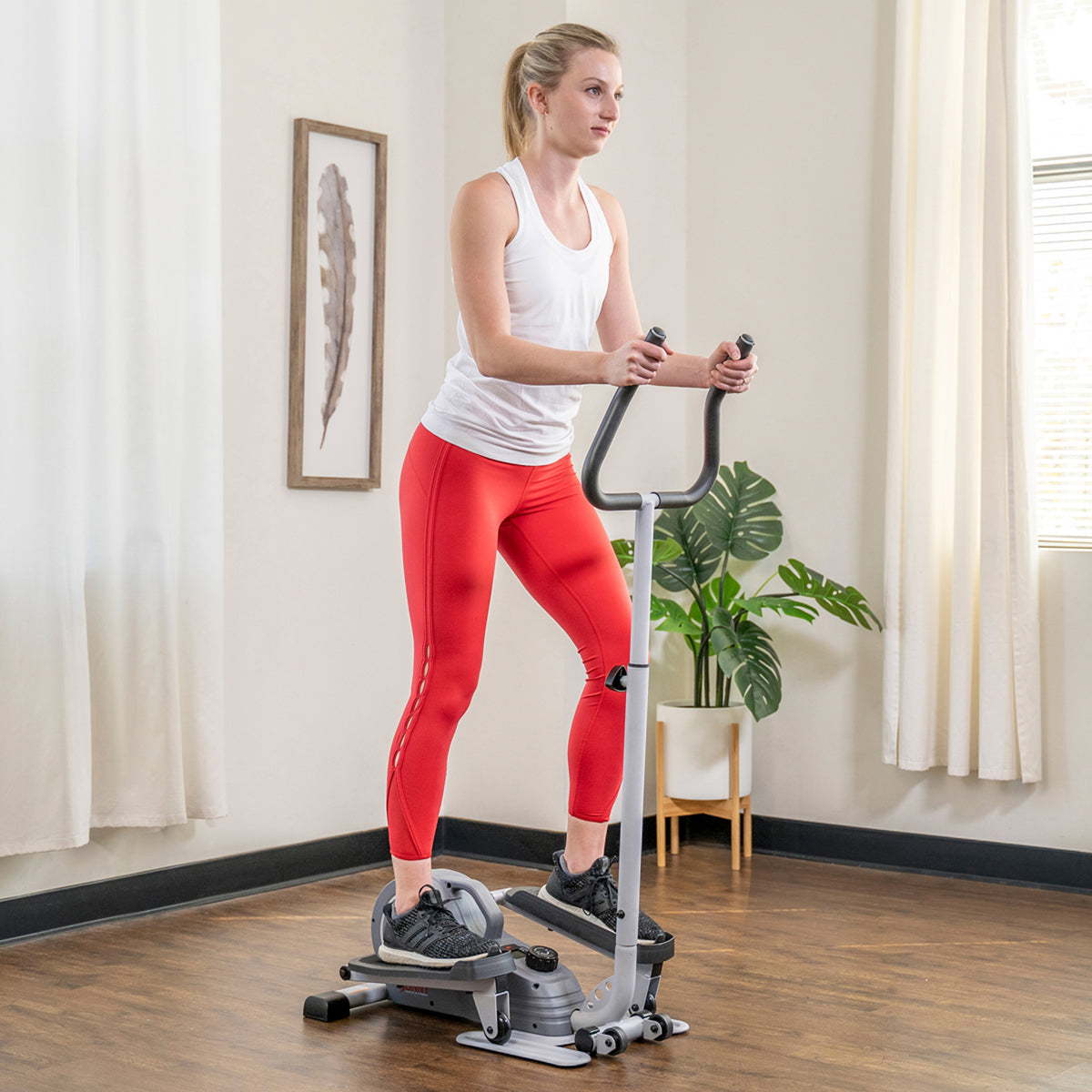 Magnetic Standing Elliptical with Handlebars