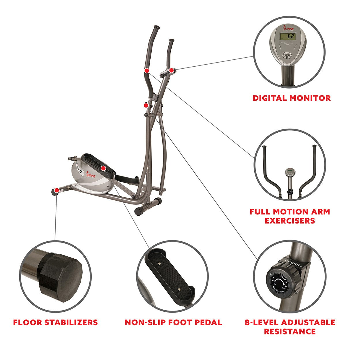 Magnetic Elliptical Trainer