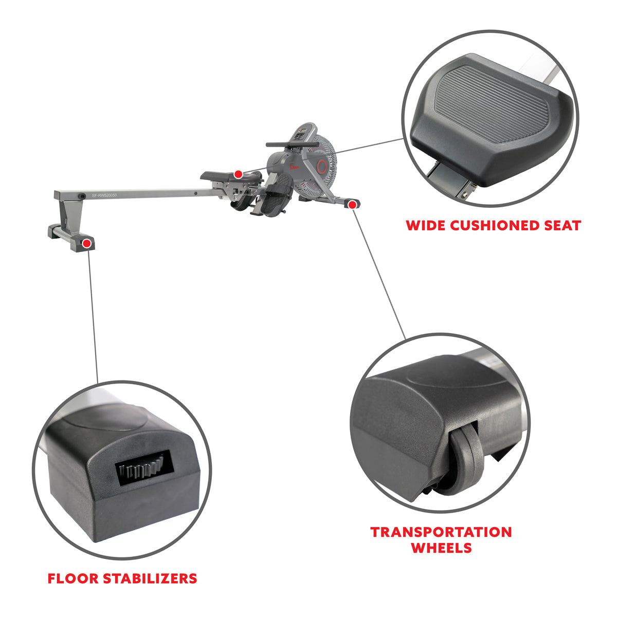 Air Fan Rowing Machine Ergometer