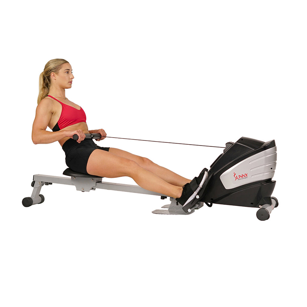 Dual Function Magnetic Rowing Machine Rower w/ LCD Monitor