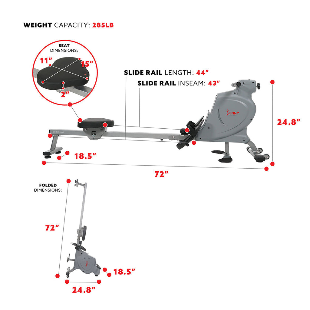 Dual Rower Rowing Machine