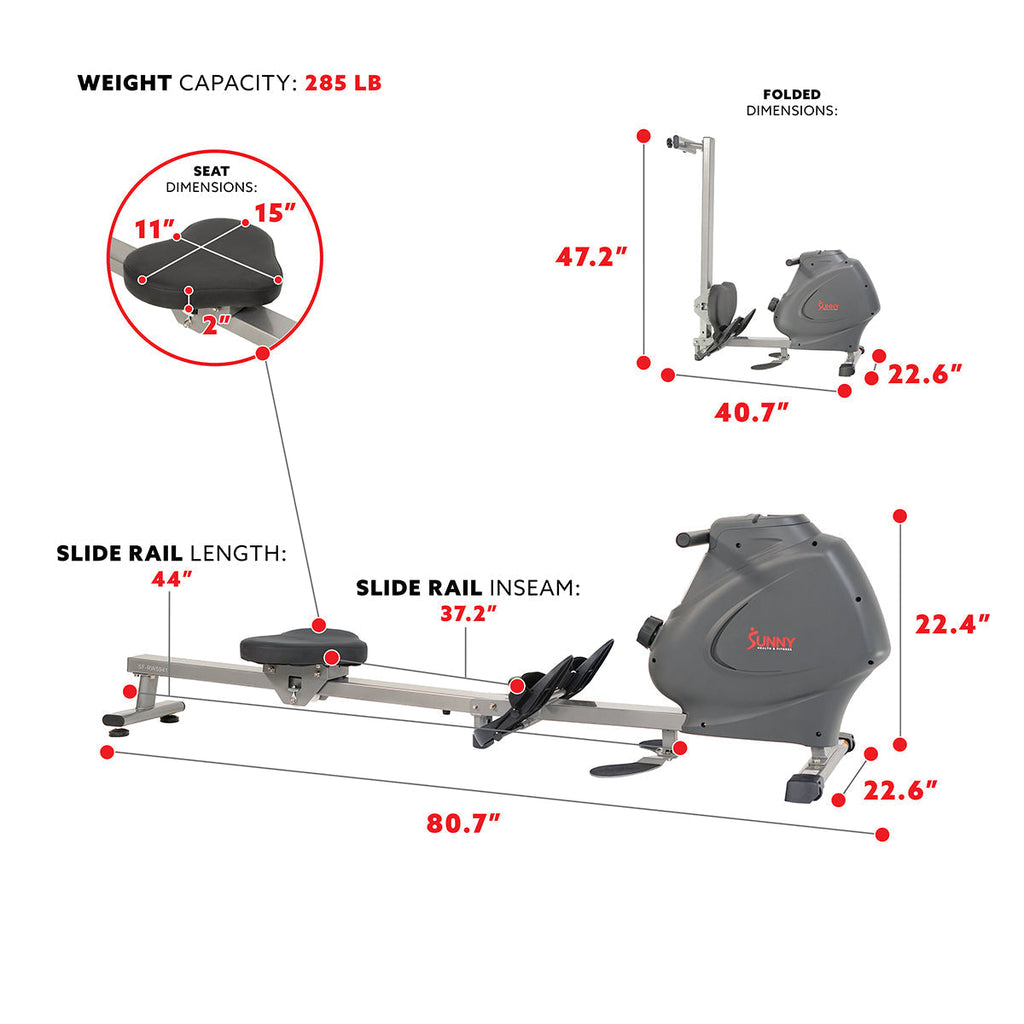 Multifunction SPM Magnetic Rowing Machine