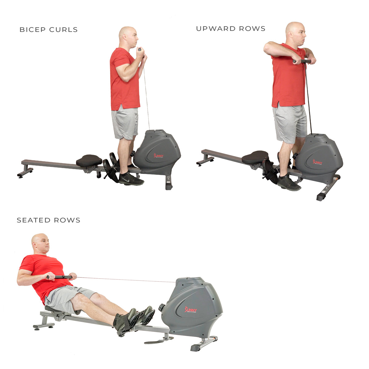 Multifunction SPM Magnetic Rowing Machine