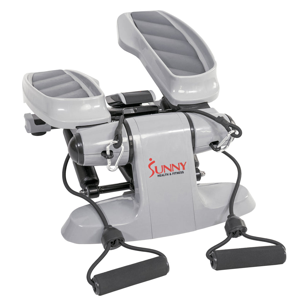 Versa Stepper Step Machine w/ Wide Non-Slip Pedals, Resistance Bands and LCD Monitor