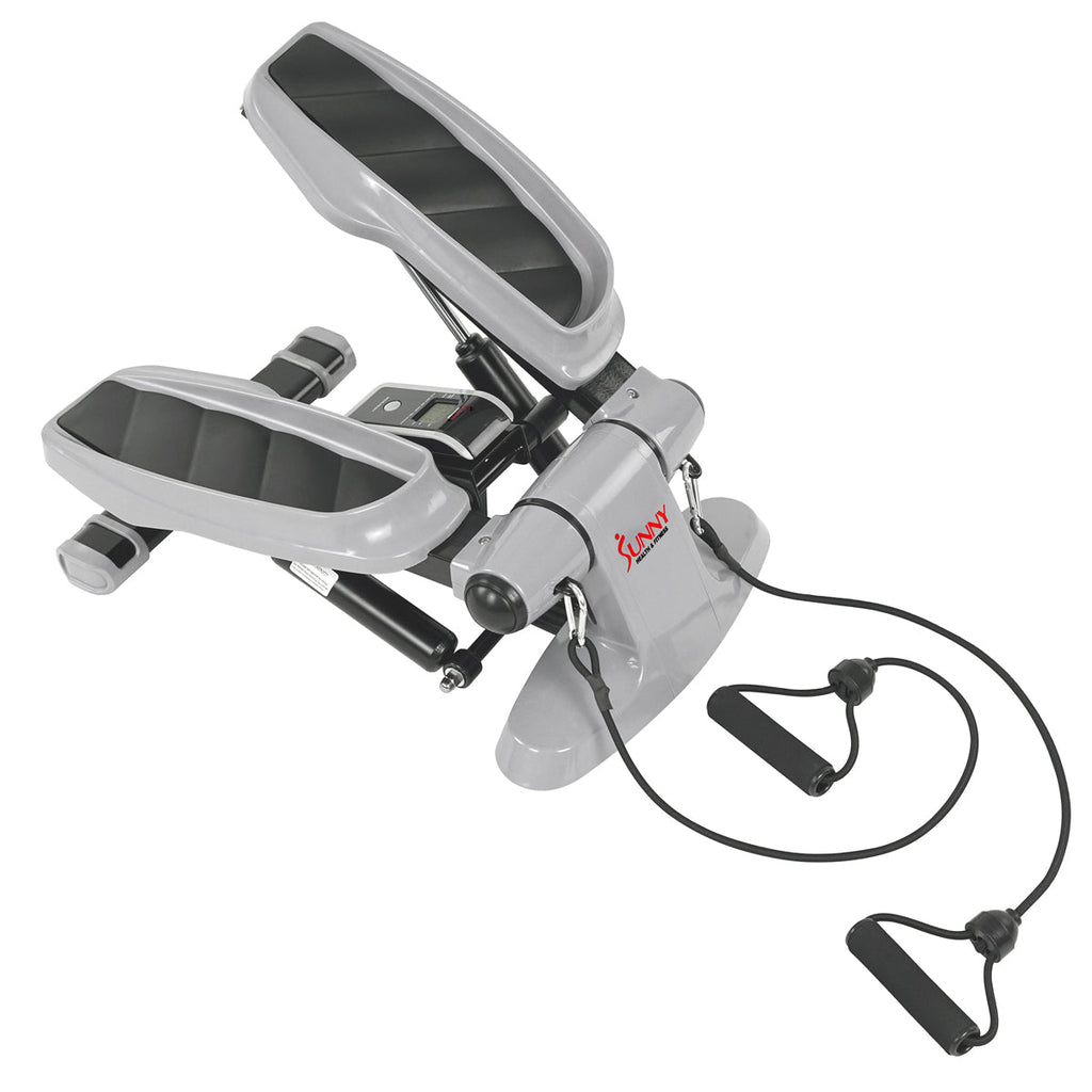 Versa Stepper Step Machine w/ Wide Non-Slip Pedals, Resistance Bands and LCD Monitor