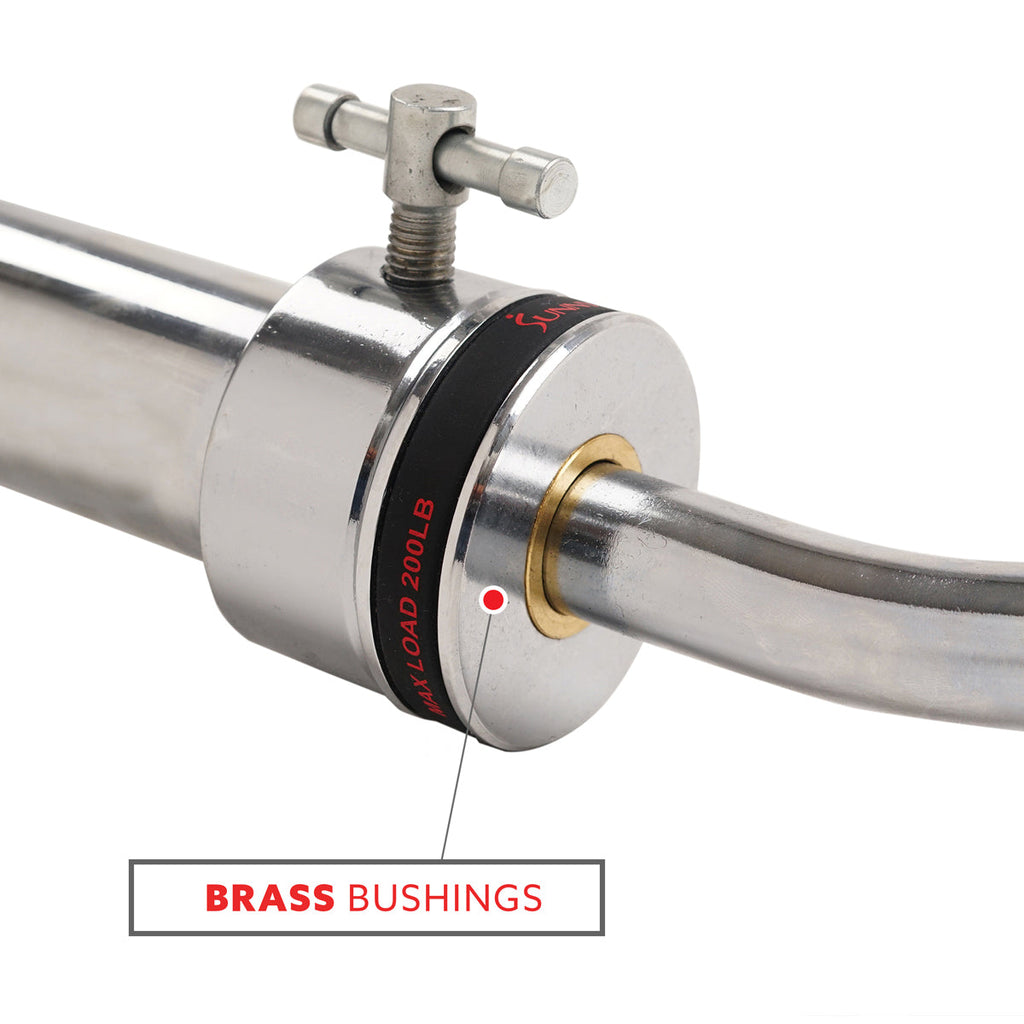47" Olympic Curl Bar w/ Ring Collars