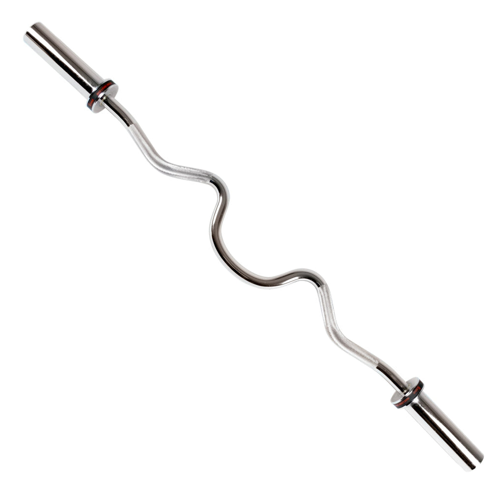 48" Olympic Super Curl Bar w/ Ring Collars