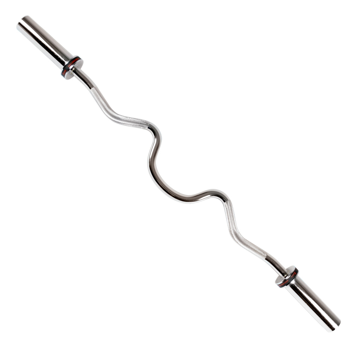 48" Olympic Super Curl Bar w/ Ring Collars