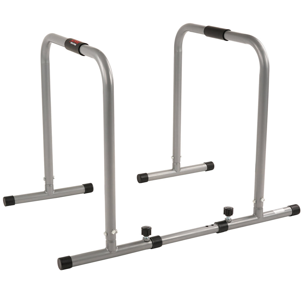 Dip Stand Station Fitness Bar w/ Safety Connector