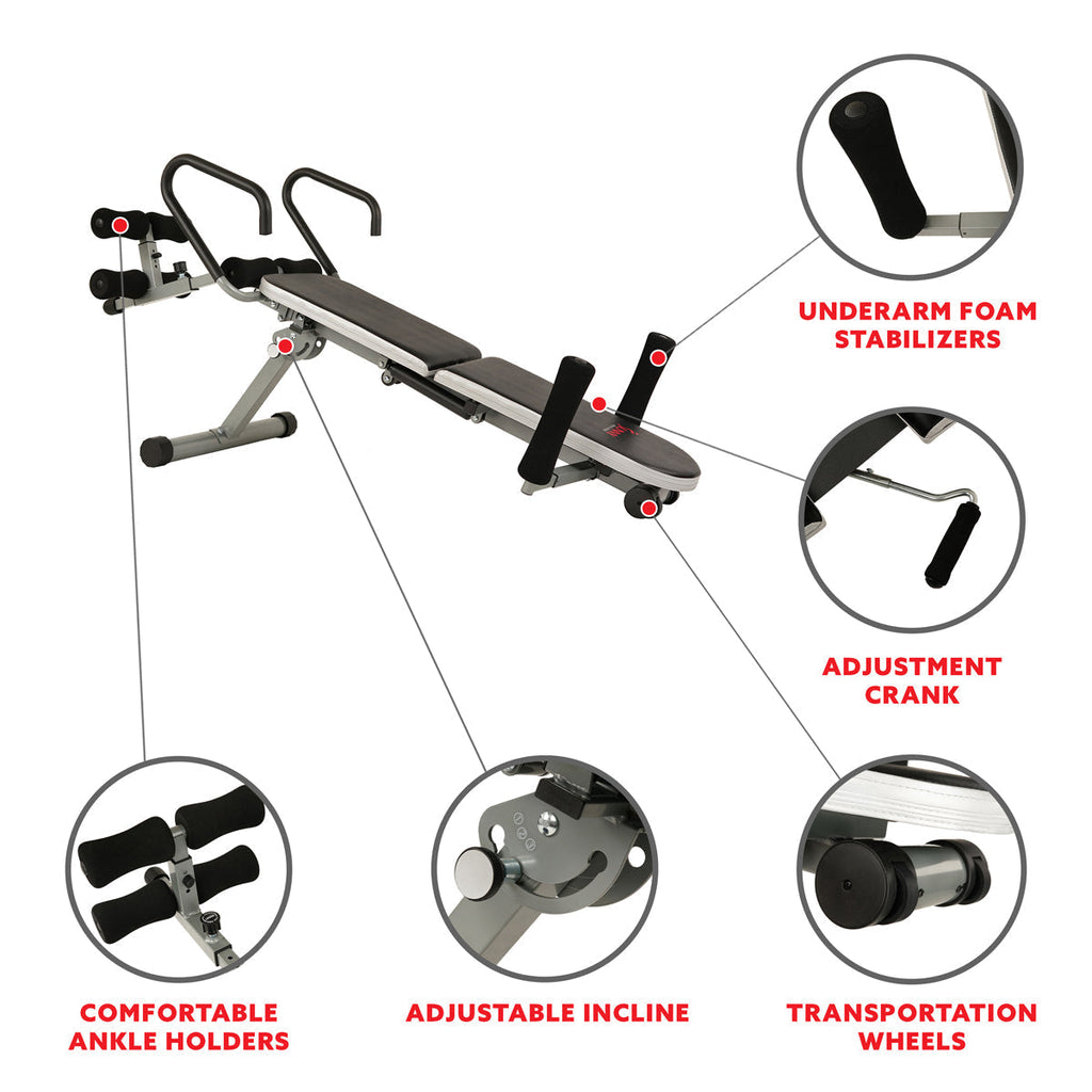 Invert Extend N Go Back Stretcher Bench for Back Pain Relief, Decompression Therapy