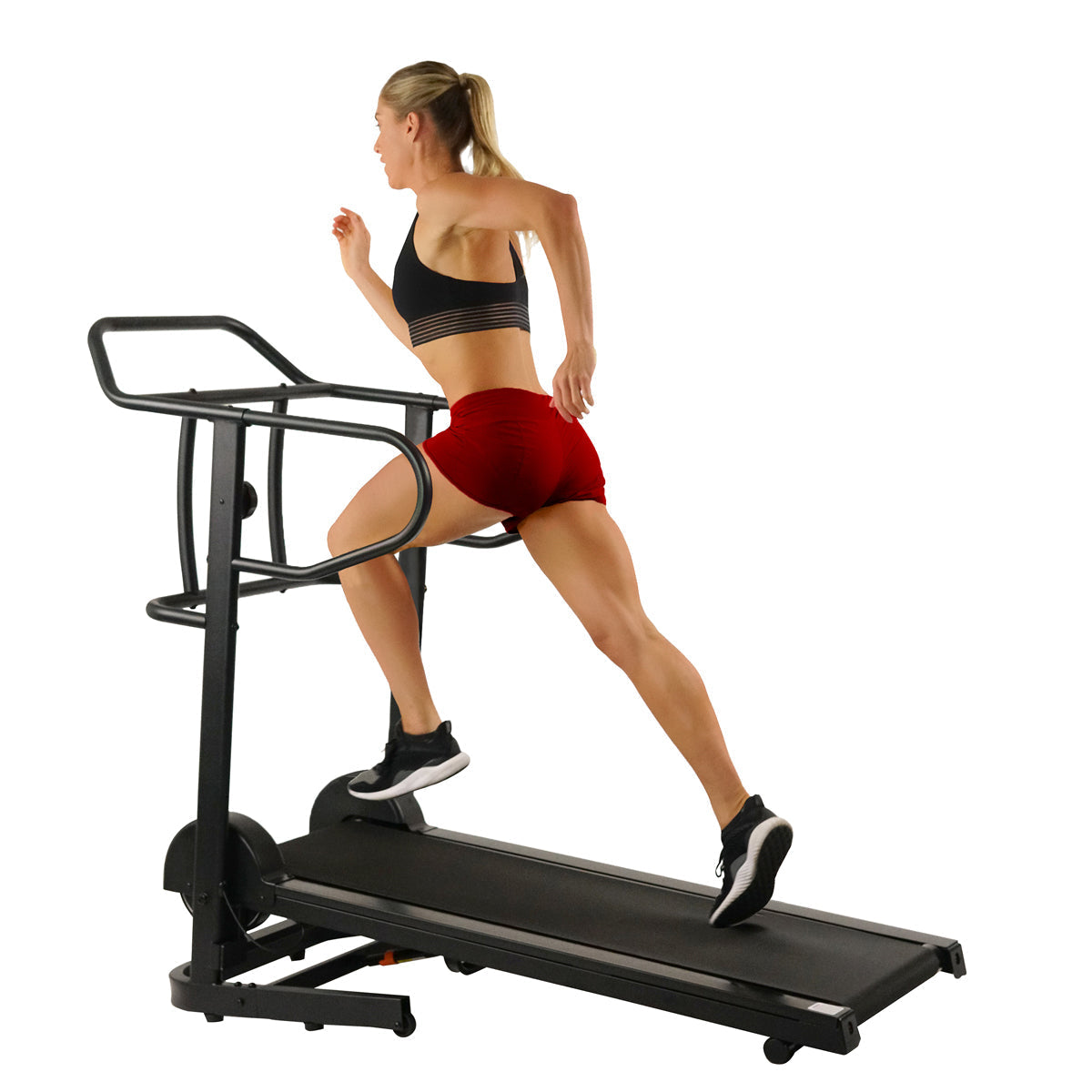 Force Fitmill Manual Treadmill w/ High Weight Capacity, Magnetic Resistance and Dual Flywheel