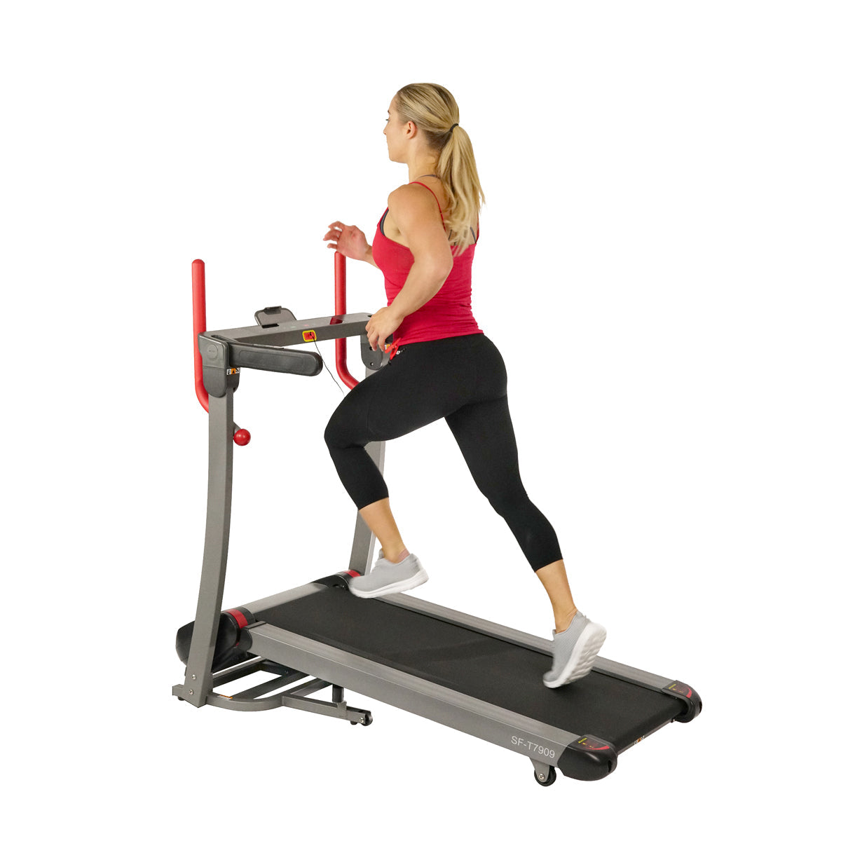 Incline Treadmill with Bluetooth Speakers and USB Charging Function