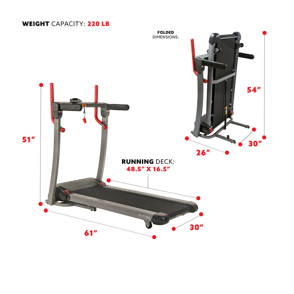 Incline Treadmill with Bluetooth Speakers and USB Charging Function