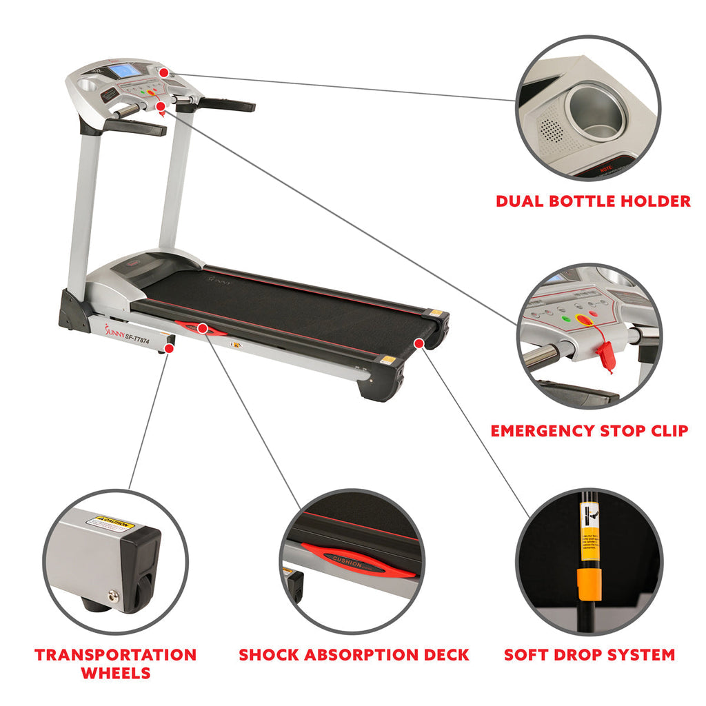 Performance Treadmill, High Weight Capacity w/ 15 Levels of Auto Incline, MP3 and Body Fat Function