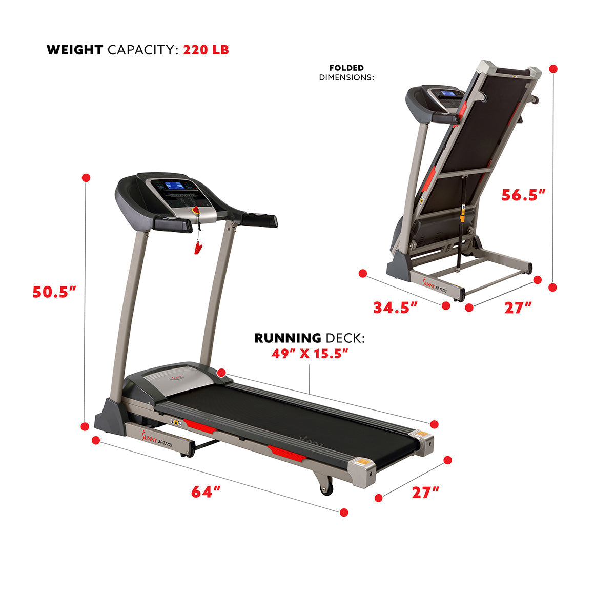Portable Treadmill w/ Auto Incline, LCD, Smart APP and Shock Absorber