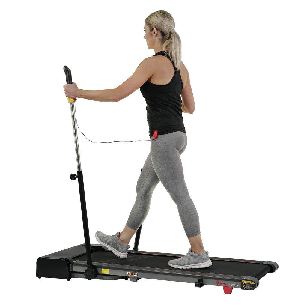Slim Folding Treadmill Trekpad with Arm Exercisers