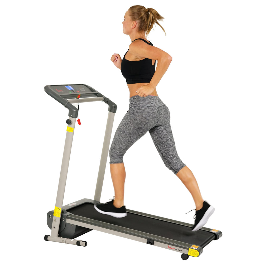 Space Saving Folding Treadmill w/ LCD Display