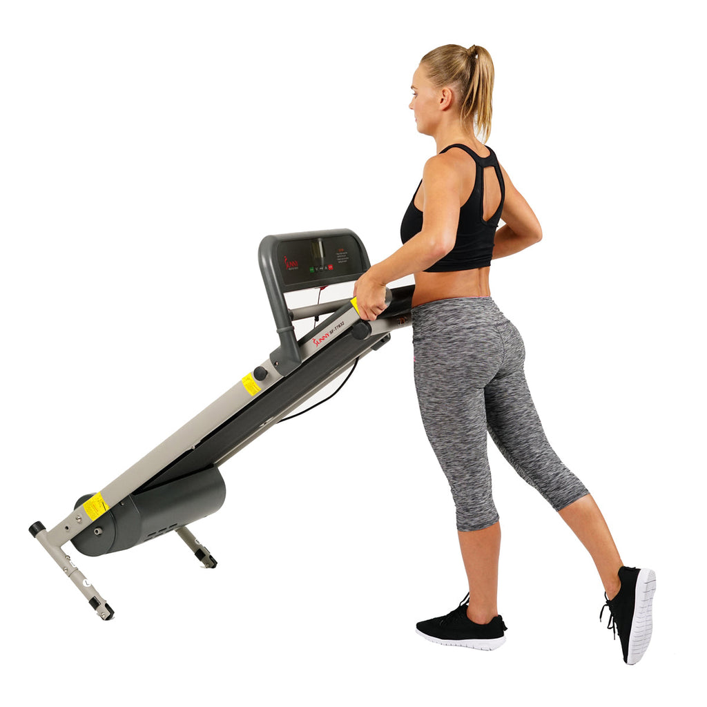 Space Saving Folding Treadmill w/ LCD Display