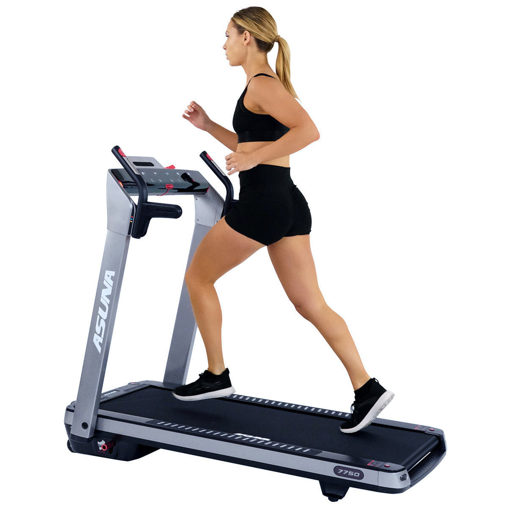 SpaceFlex Running Treadmill w/ Auto Incline, Foldable Wide Deck