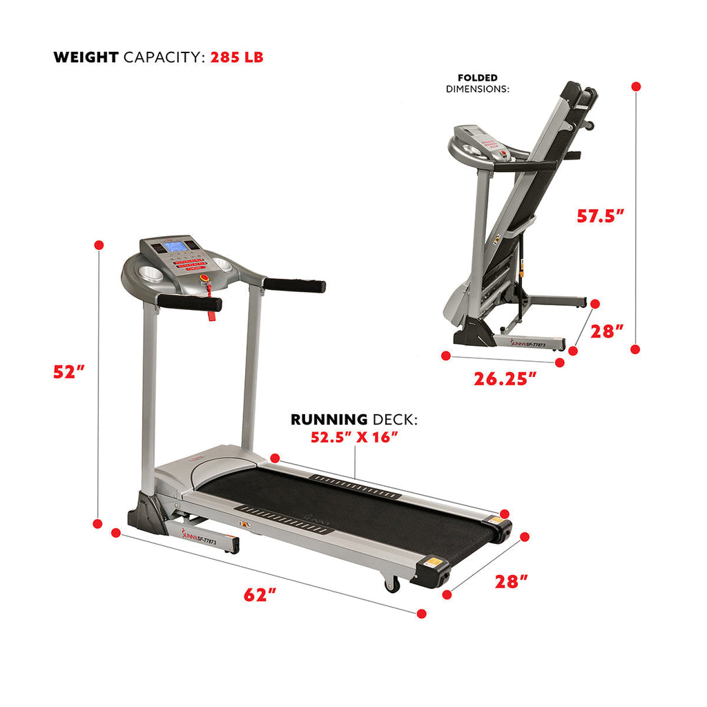 Treadmill, High Weight Capacity w/ Auto Incline, MP3 and Body Fat Function